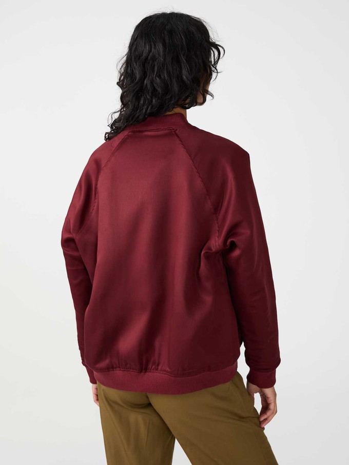 rosie/wine Jette Reversible Bomber Jacket from Yahmo