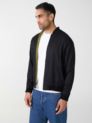 moss/black Fred Reversible Bomber Jacket from Yahmo