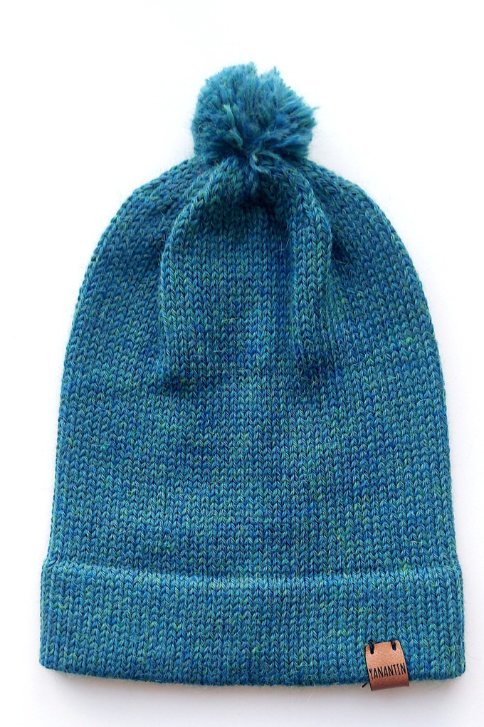 Baby Hat | 100% Baby Alpaca Wool | 3-6 Months | Baby Peacock from Yanantin Alpaca