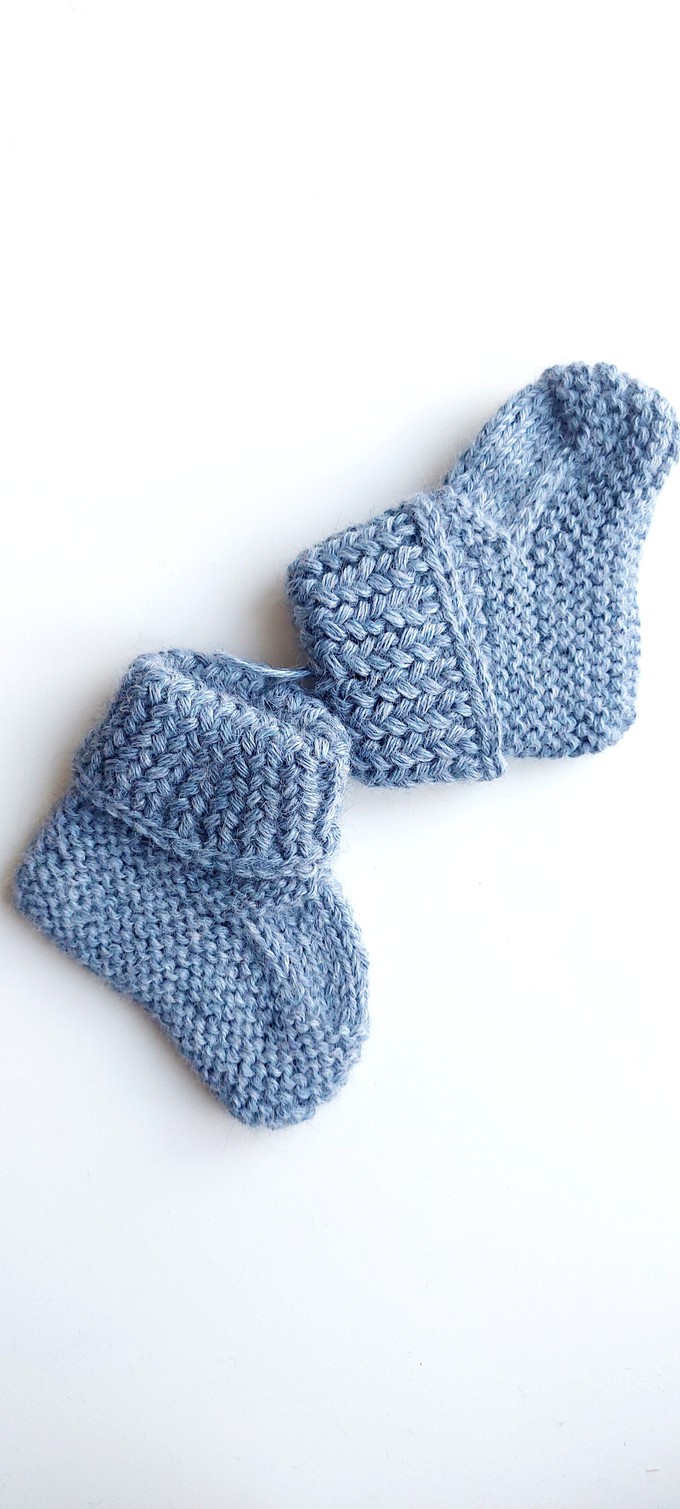 Baby Socks | 100% Baby Alpaca Wool | 3-6 Months | Baby Sky from Yanantin Alpaca