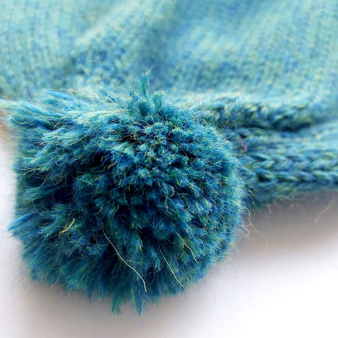 Baby Hat | 100% Baby Alpaca Wool | 3-6 Months | Baby Peacock from Yanantin Alpaca