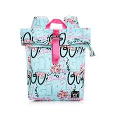 YLX Original Backpack - Kids | Bleached Aqua Girls Street Art via YLX Gear