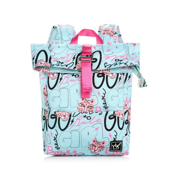 YLX Original Backpack - Kids | Bleached Aqua Girls Street Art from YLX Gear