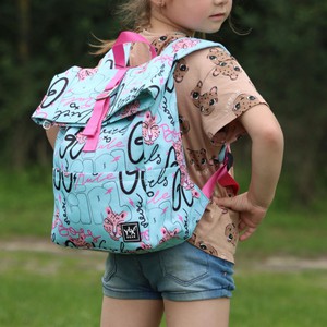 YLX Original Backpack - Kids | Bleached Aqua Girls Street Art from YLX Gear