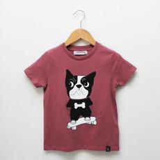 Kinder t-shirt ‘Baggy Dog’ – Misty rose via zebrasaurus