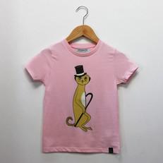 Kids t-shirt ‘Meerkat’ – Pink via zebrasaurus