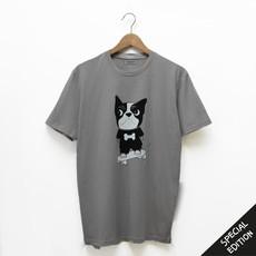T-shirt Baggy Dog (Adult) – Stone grey via zebrasaurus