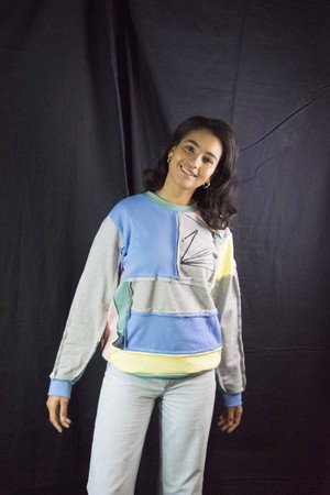 BRICK SWEATER pastel from ZWAAN