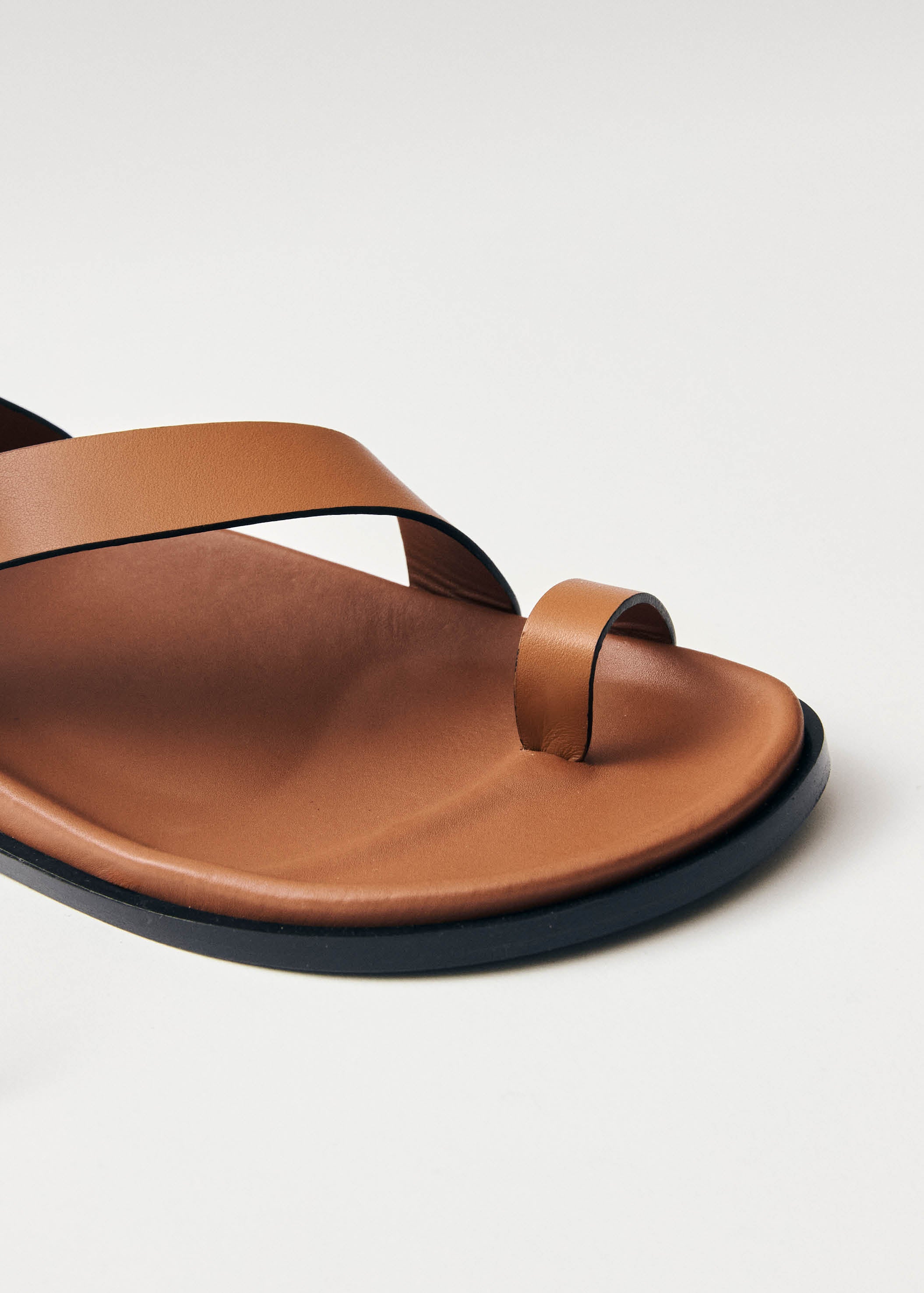 Tan leather shops sandals