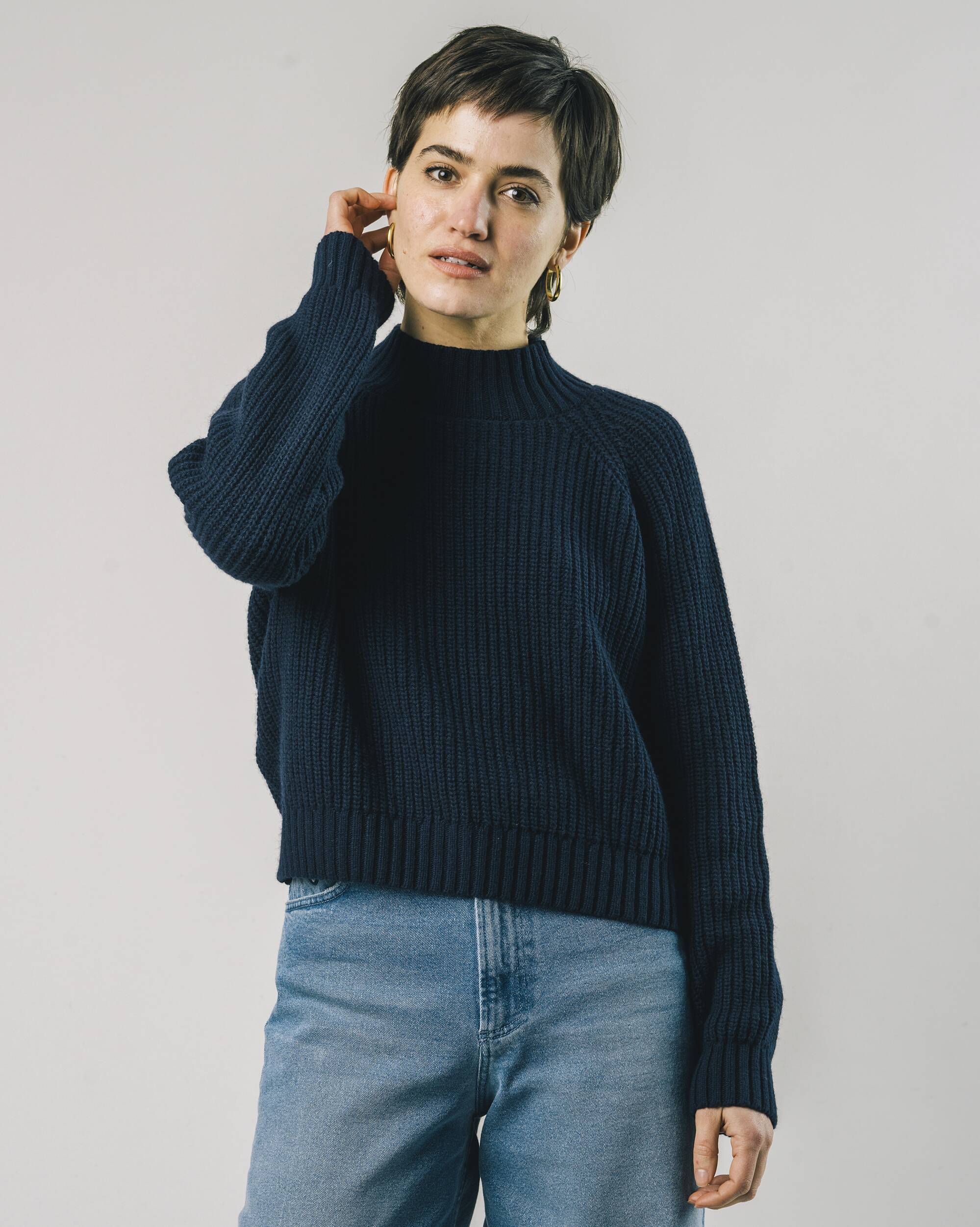 American apparel outlet cropped fisherman sweater