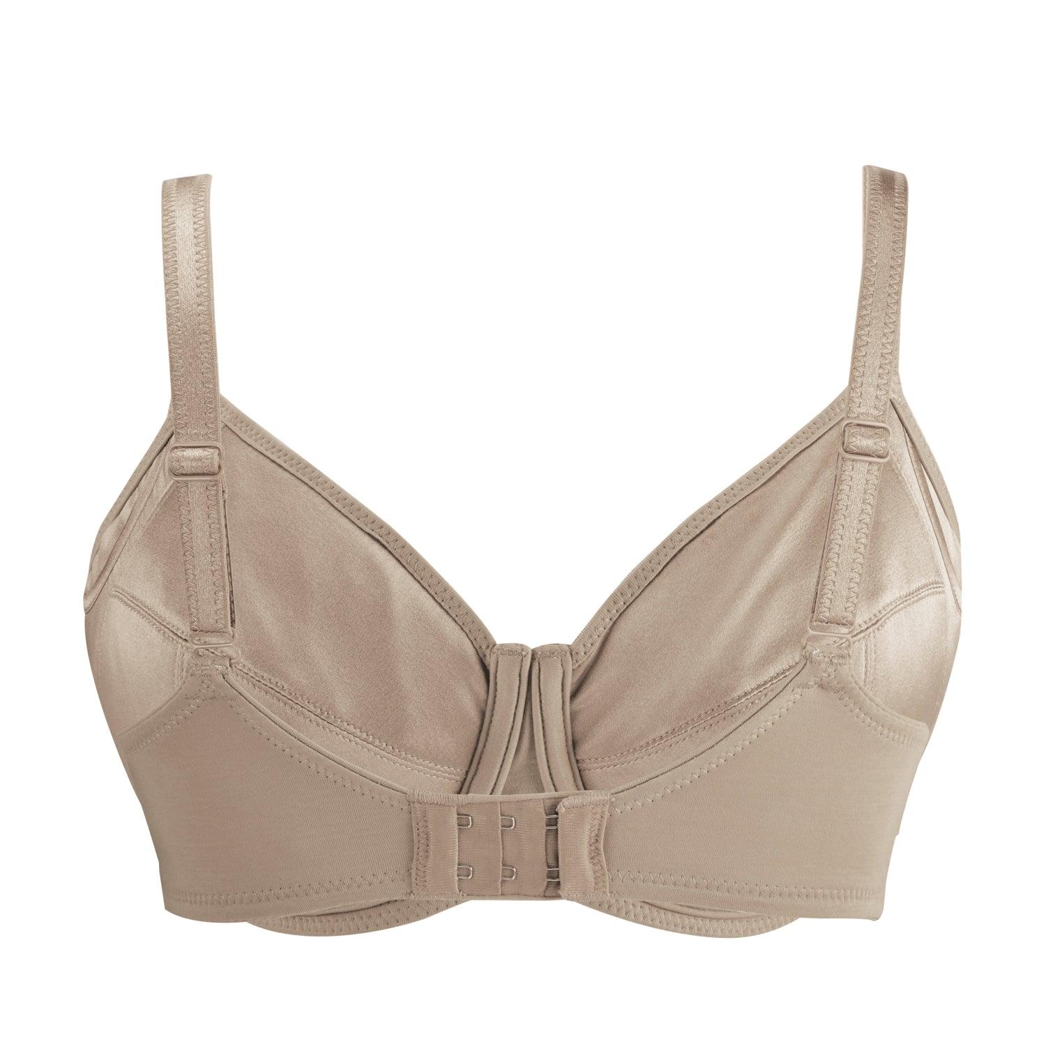 Project Cece  Ivory-Supportive Non-Wired Silk & Organic Cotton Full Cup Bra  with removable paddings