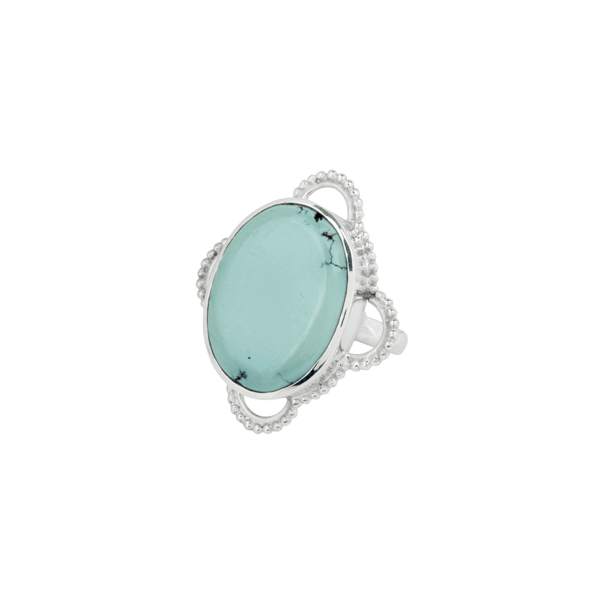 Anokhi  Turquoise Rings Silver via Loft & Daughter