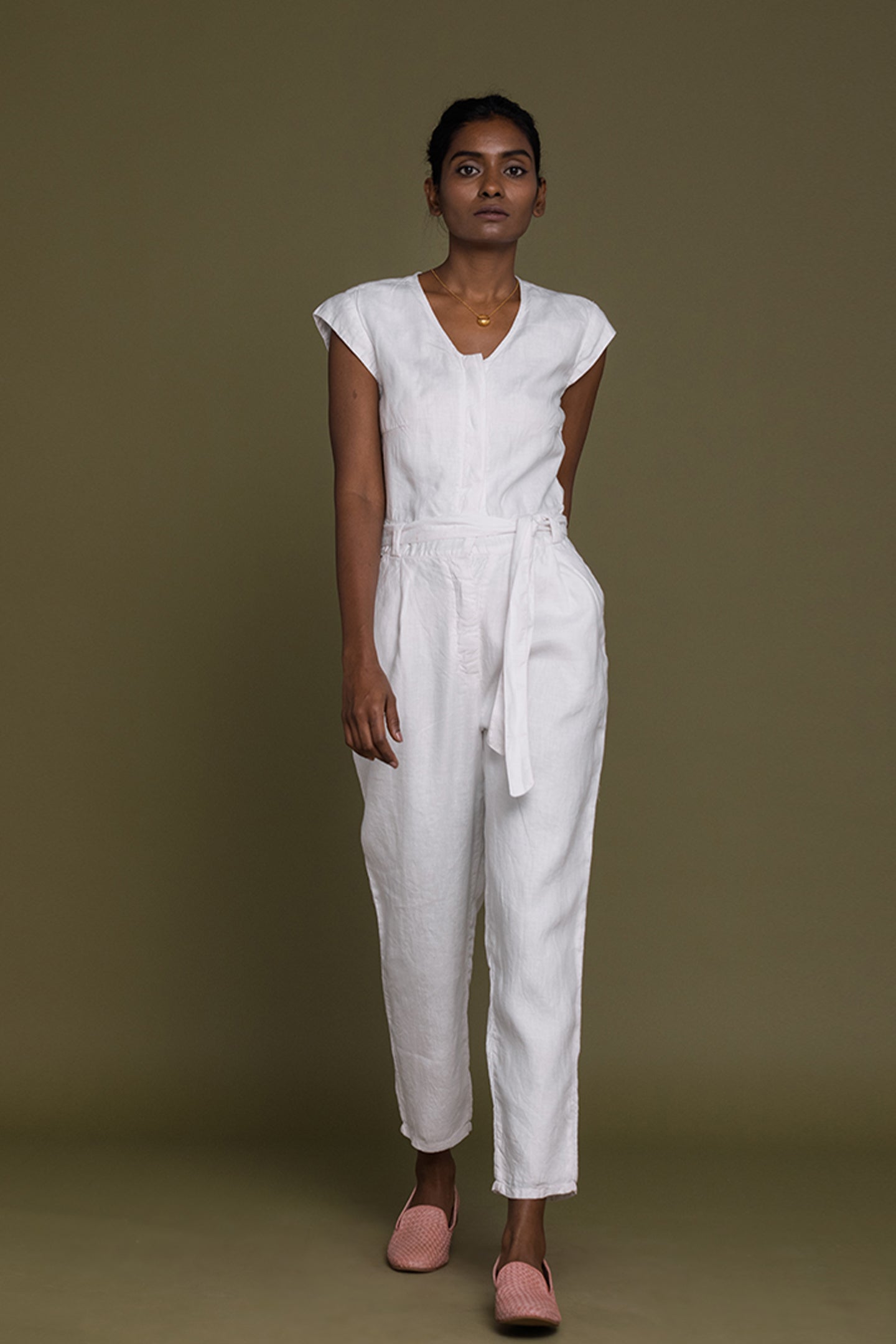 Cece white jumpsuit on sale