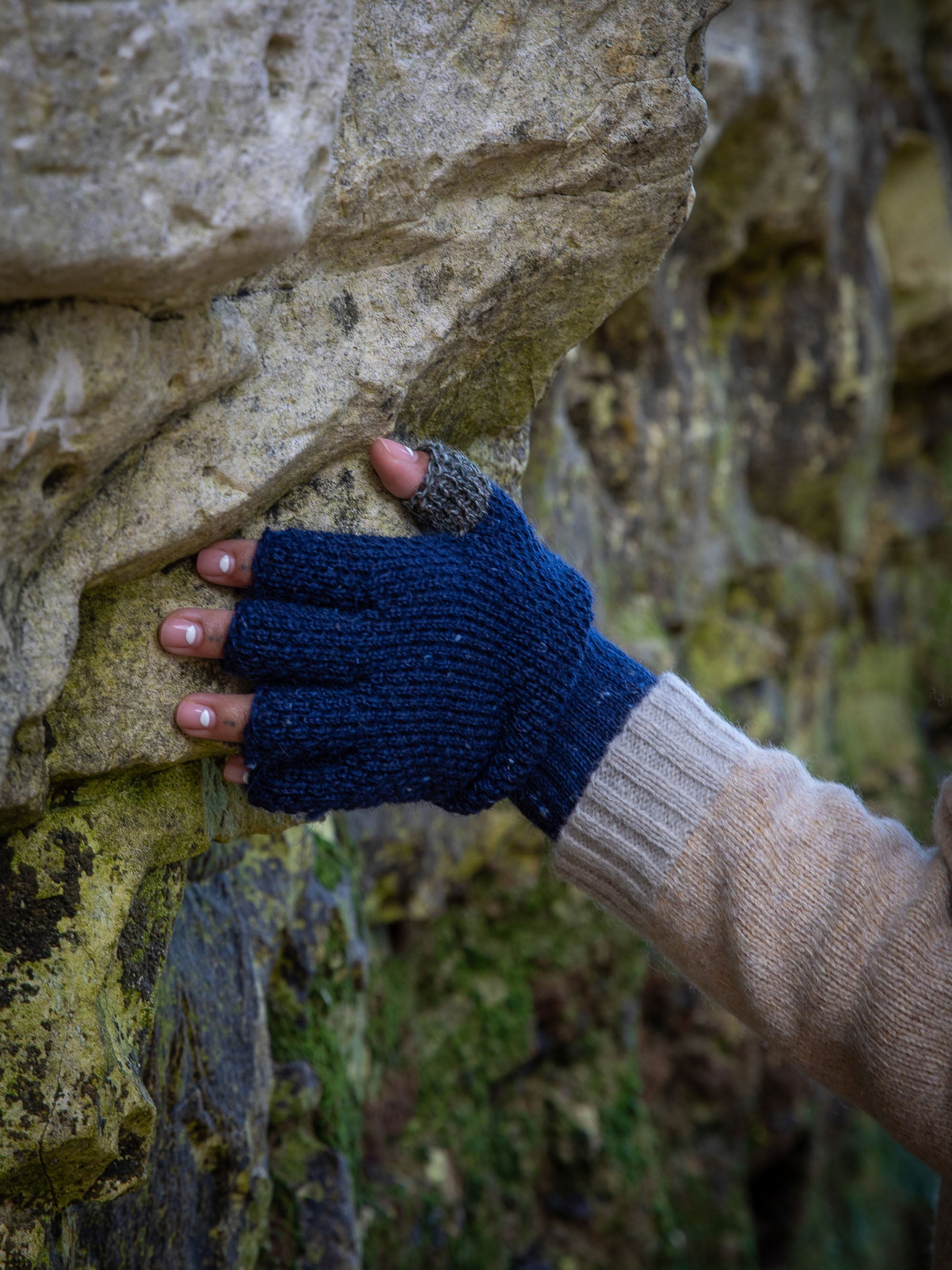 British Wool Fingerless Mitt