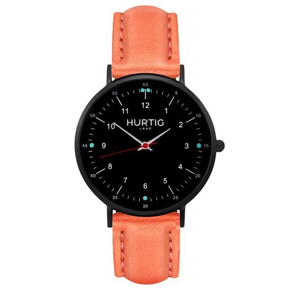 Project Cece | Moderno Watch All Black & Coral