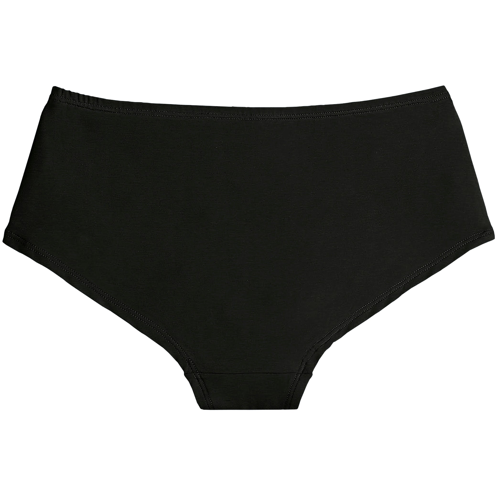 Project Cece  Jet Black Organic Cotton Hipster Panty